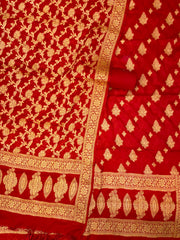 Pure Chiffon Khaddi Banarasi Dress material - The Handlooms