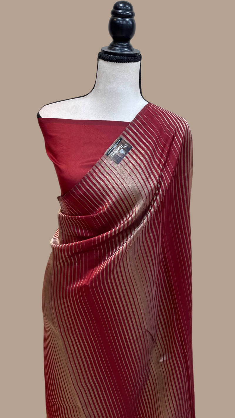 Pure tissue Chanderi Handloom Banarasi Saree - The Handlooms