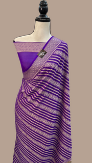 Pure Chiffon Khaddi Banarasi Saree - The Handlooms