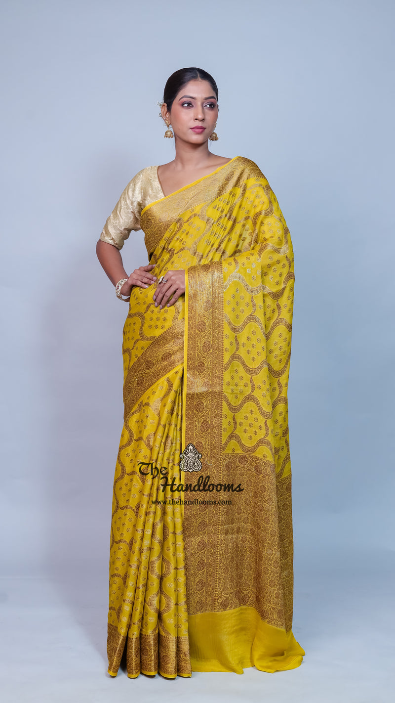 Pure Chiffon Khaddi Banarasi Saree