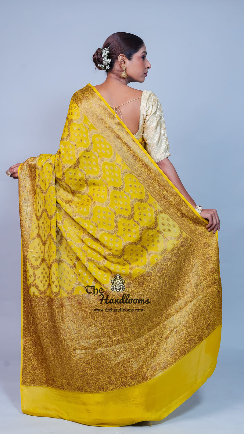 Pure Chiffon Khaddi Banarasi Saree