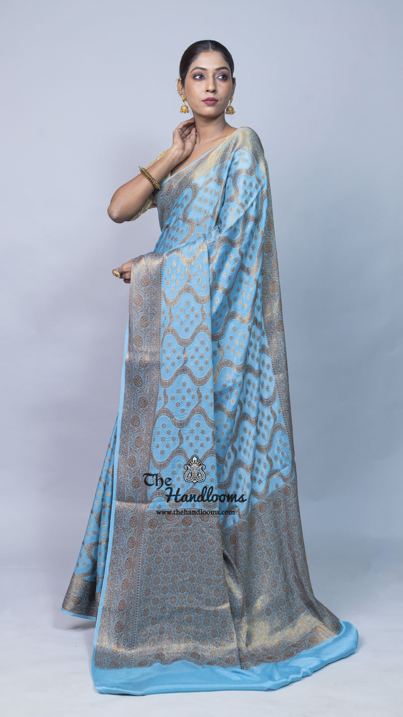 Pure Chiffon Khaddi Banarasi Saree