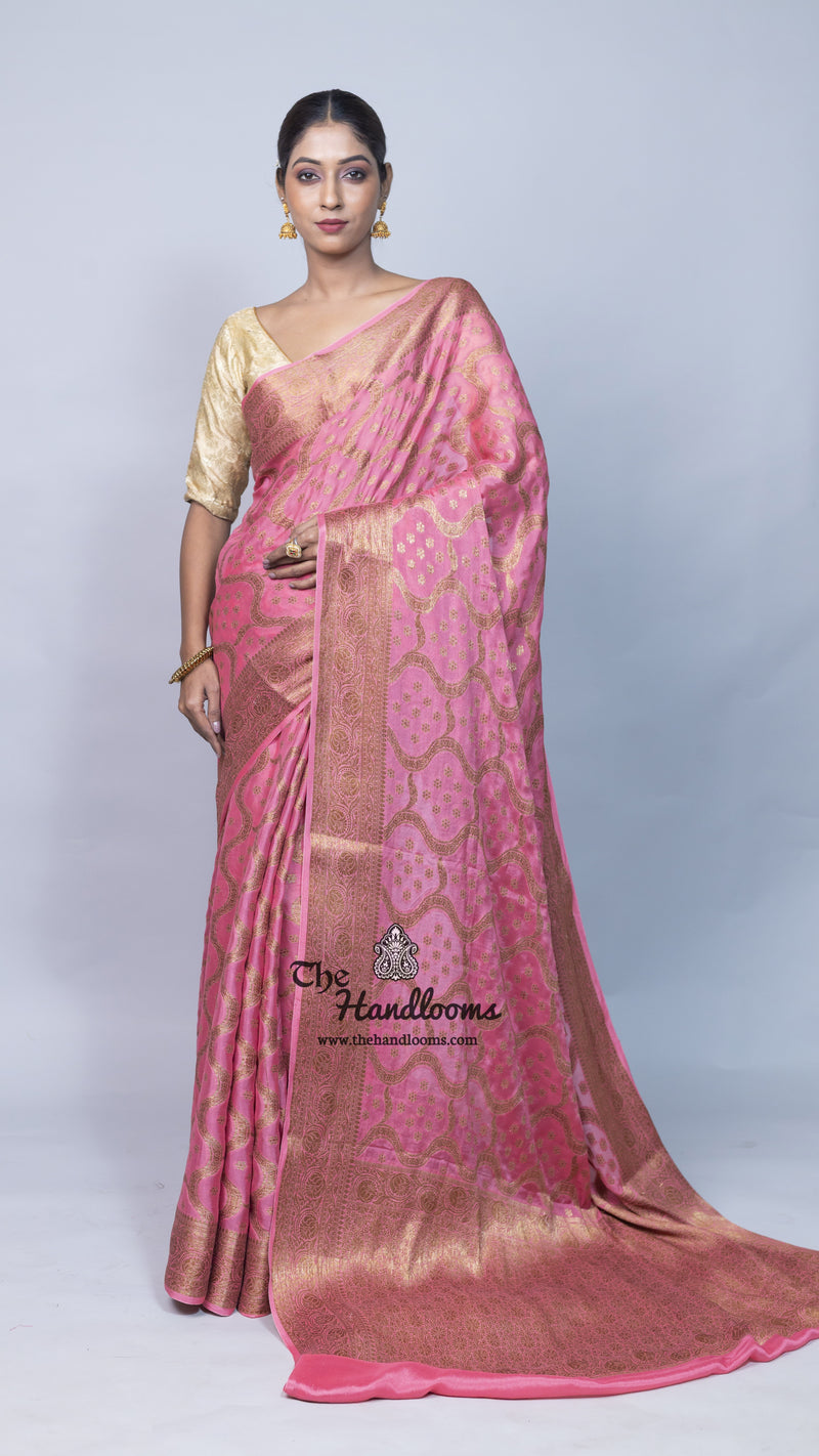 Pure Chiffon Khaddi Banarasi Saree
