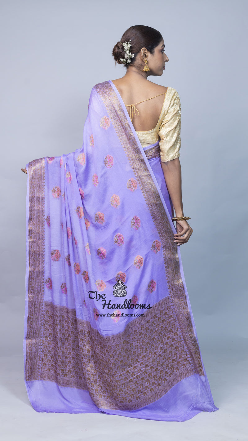 Pure Chiffon Khaddi Banarasi Saree