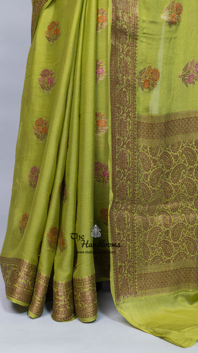 Pure Chiffon Khaddi Banarasi Saree