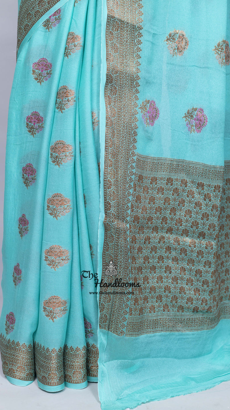 Pure Chiffon Khaddi Banarasi Saree