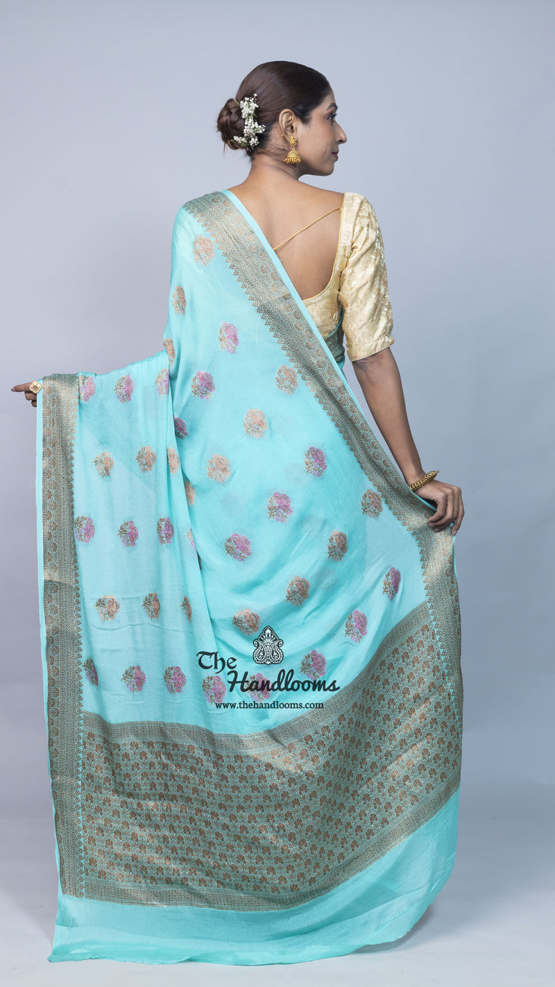 Pure Chiffon Khaddi Banarasi Saree