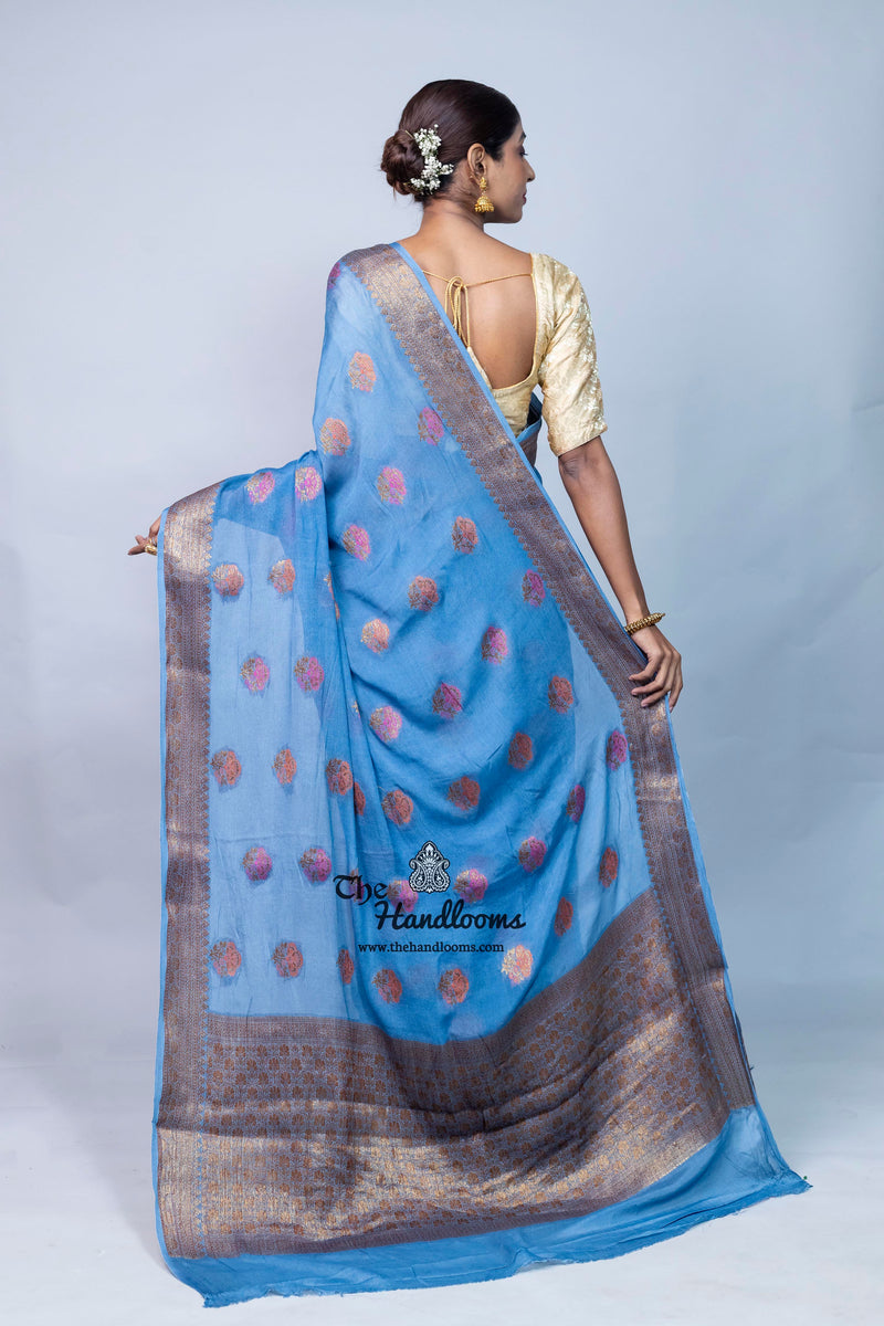Pure Chiffon Khaddi Banarasi Saree