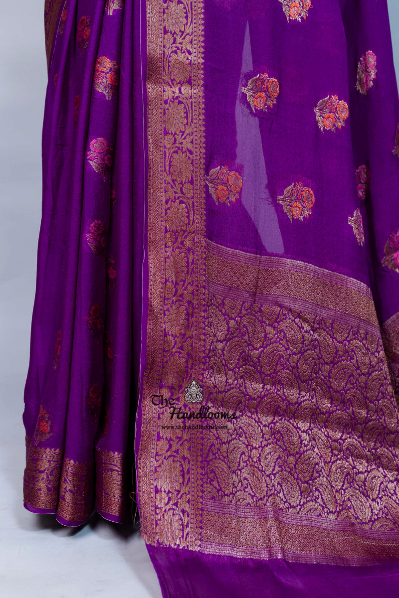 Pure Chiffon Khaddi Banarasi Saree