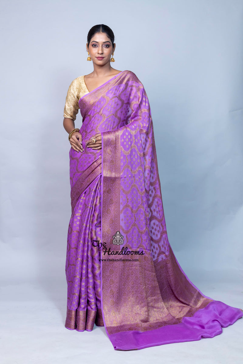 Pure Chiffon Khaddi Banarasi Saree