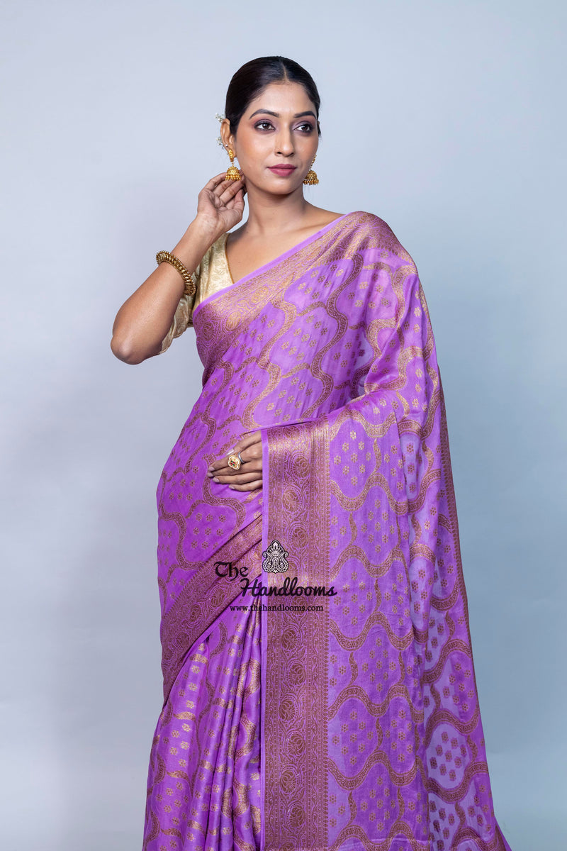 Pure Chiffon Khaddi Banarasi Saree