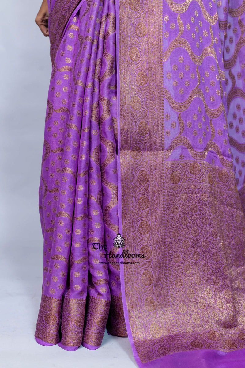 Pure Chiffon Khaddi Banarasi Saree