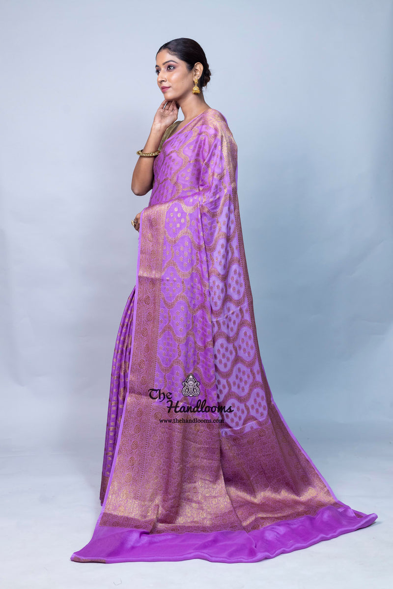 Pure Chiffon Khaddi Banarasi Saree