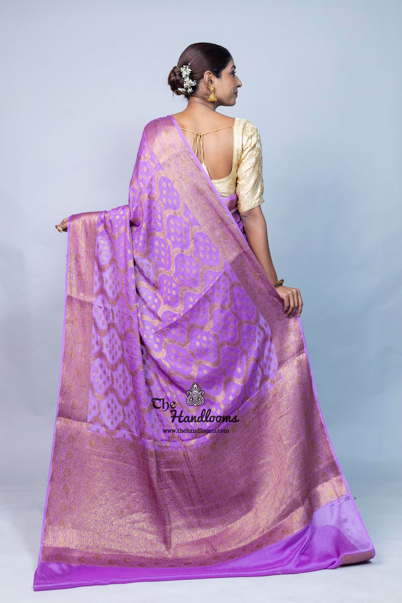 Pure Chiffon Khaddi Banarasi Saree