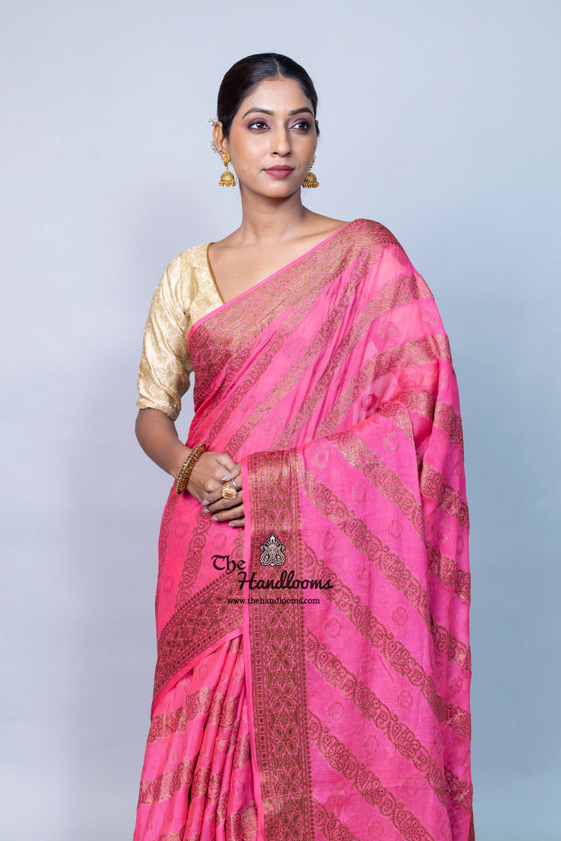Pure Chiffon Khaddi Banarasi Saree