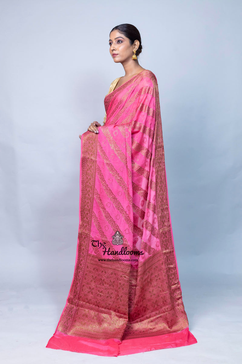 Pure Chiffon Khaddi Banarasi Saree