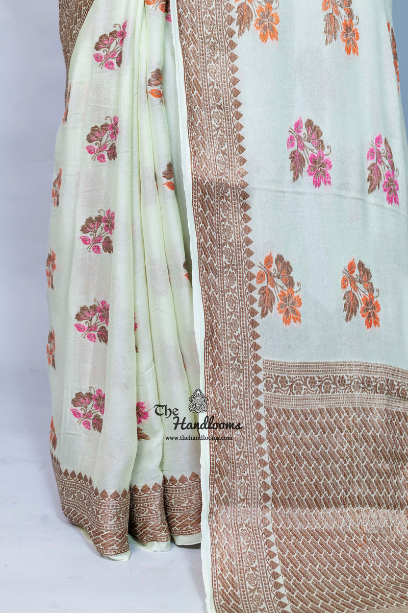 Pure Chiffon Khaddi Banarasi Saree