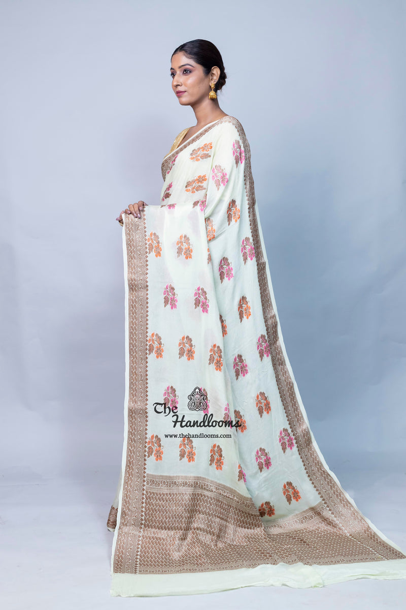 Pure Chiffon Khaddi Banarasi Saree