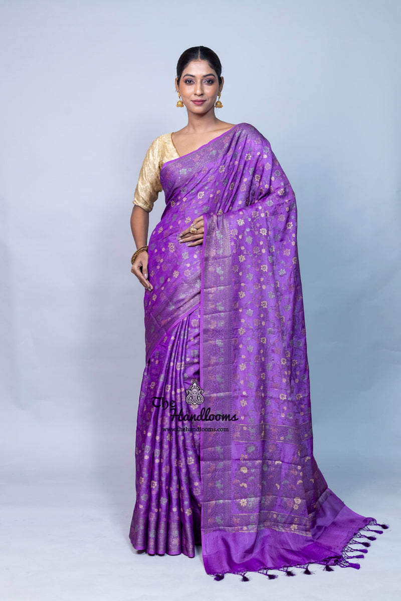Pure Butter Crepe Banarasi Saree