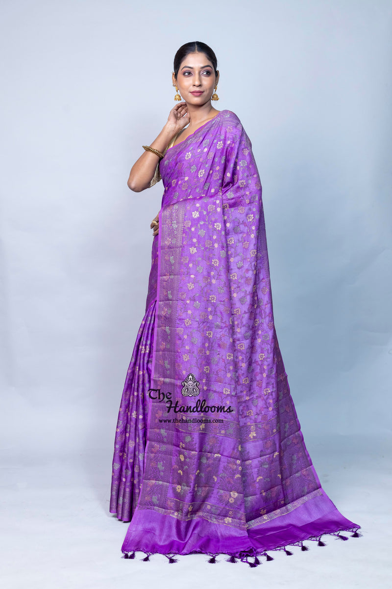 Pure Butter Crepe Banarasi Saree
