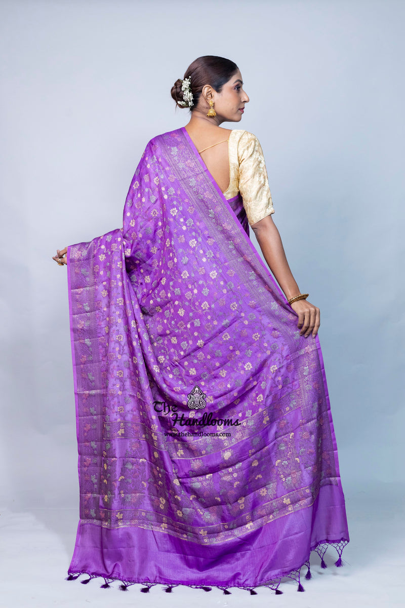 Pure Butter Crepe Banarasi Saree