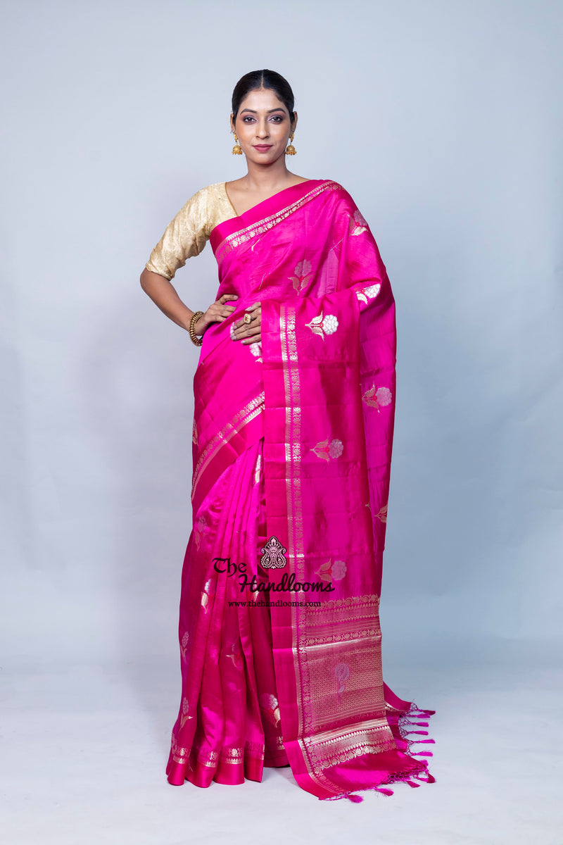 Pure Mango Silk Banarasi Handloom Saree
