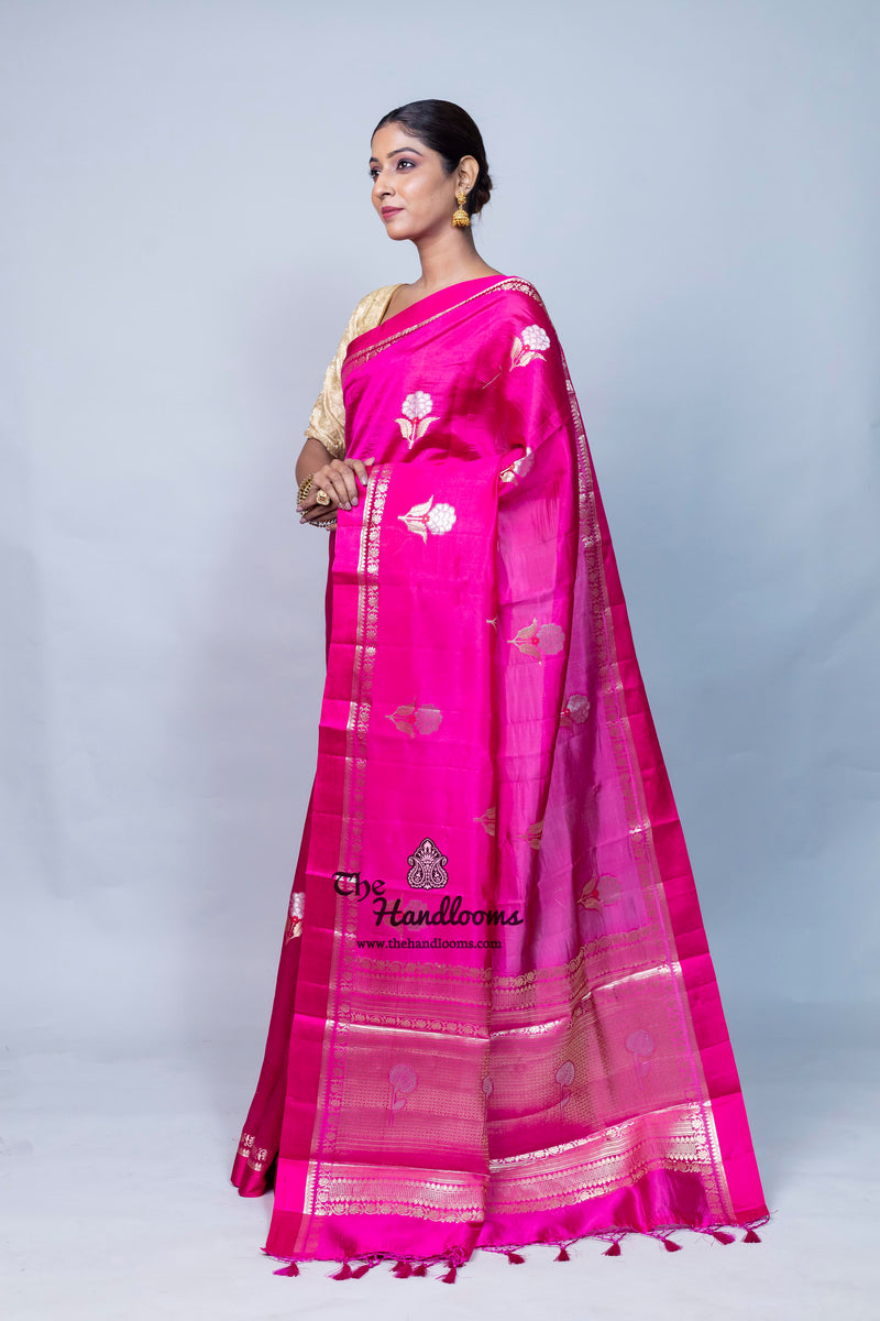 Pure Mango Silk Banarasi Handloom Saree