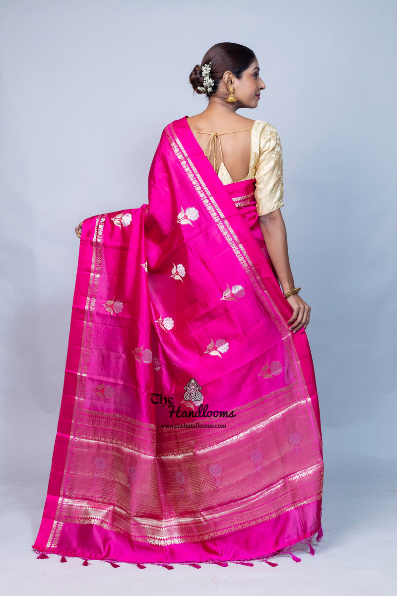 Pure Mango Silk Banarasi Handloom Saree