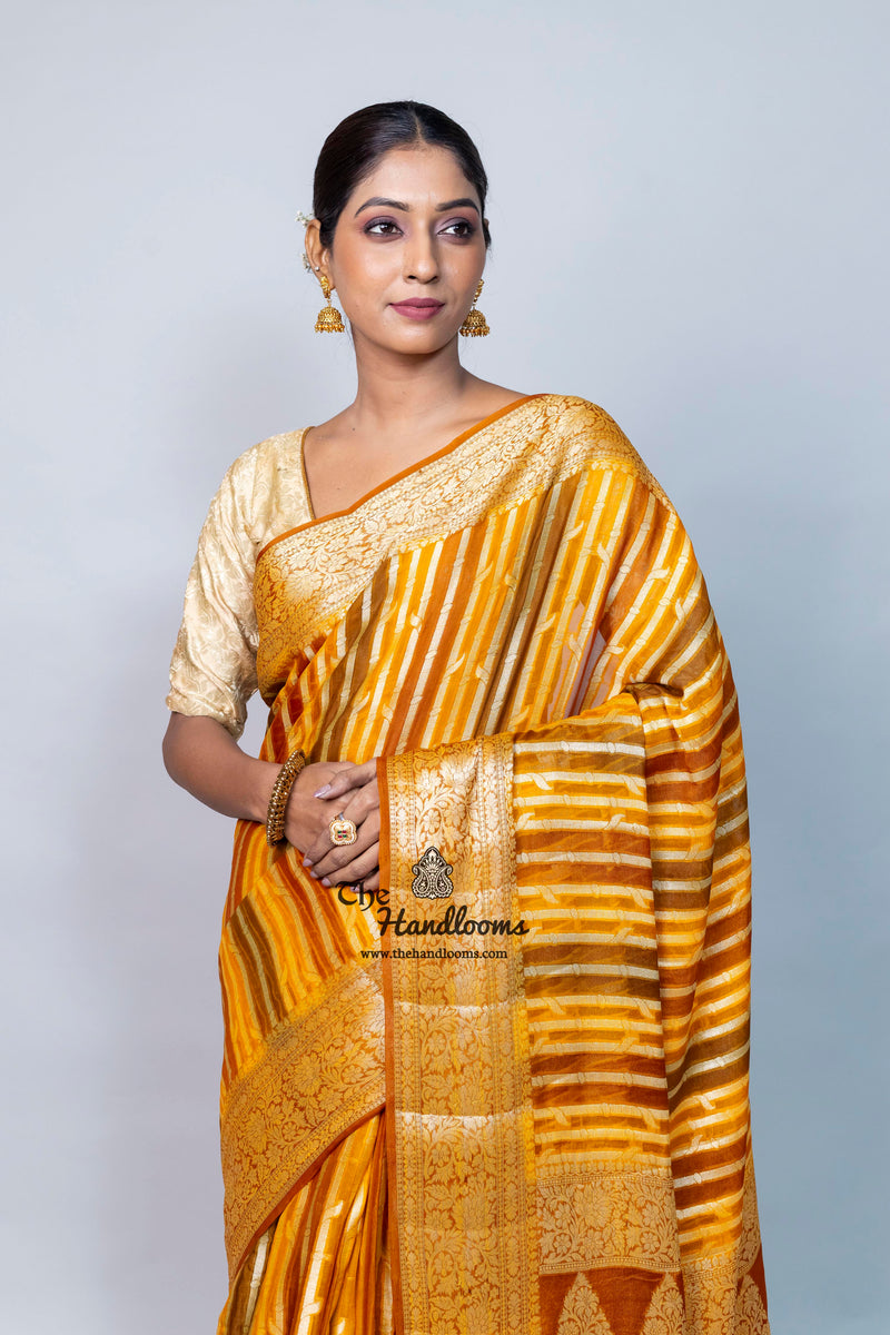Pure Chiffon Khaddi Banarasi Saree