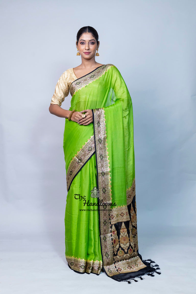 Pure Chiffon Khaddi Banarasi Saree