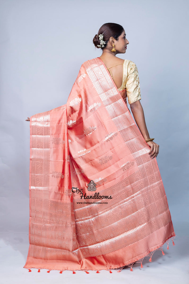 Pure Mango Silk Banarasi Handloom Saree