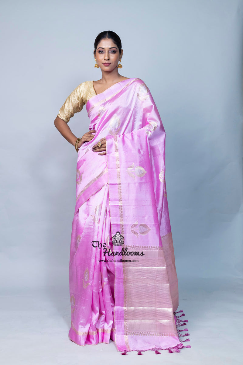 Pure Mango Silk Banarasi Handloom Saree