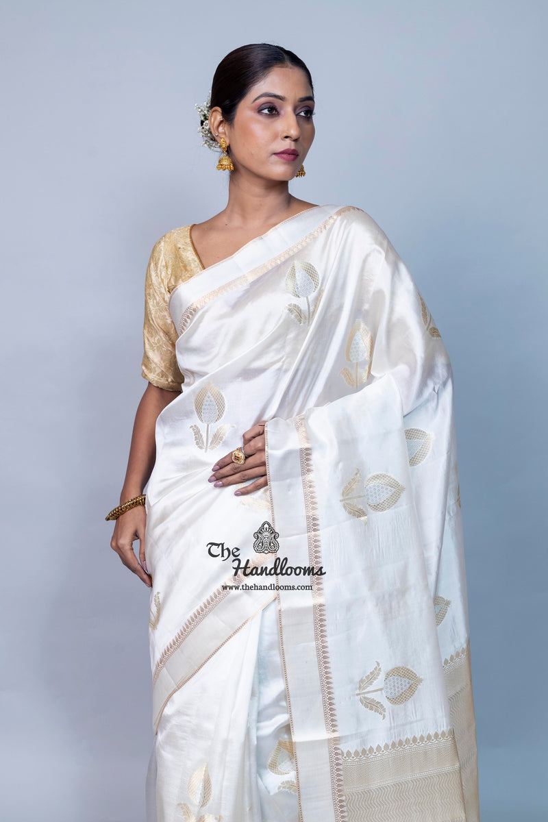 Pure Mango Silk Banarasi Handloom Saree