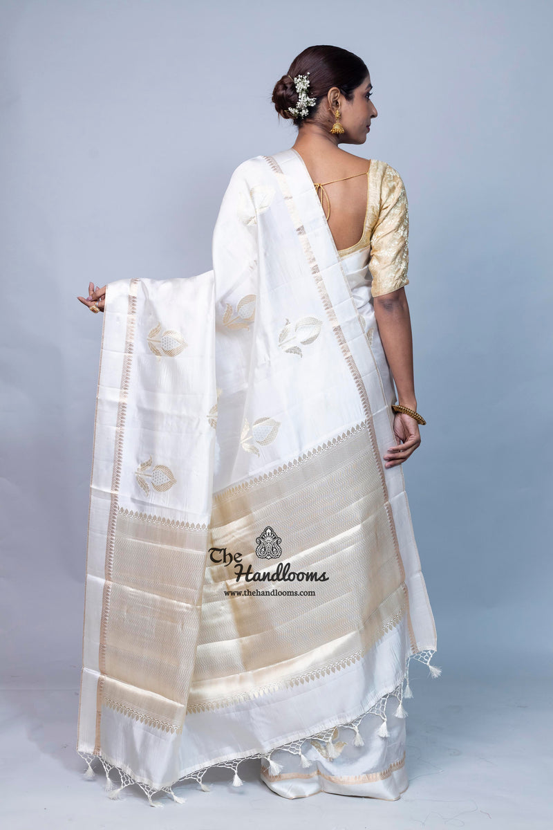 Pure Mango Silk Banarasi Handloom Saree