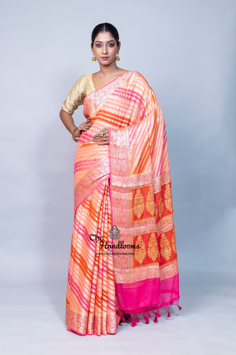 Pure Chiffon Khaddi Banarasi Saree