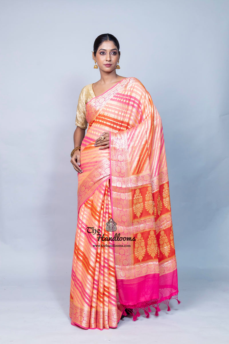 Pure Chiffon Khaddi Banarasi Saree