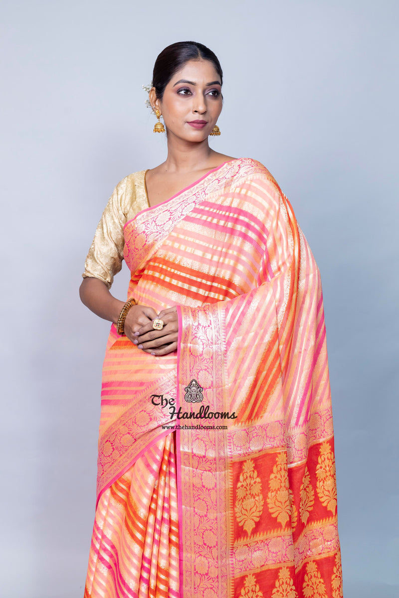 Pure Chiffon Khaddi Banarasi Saree