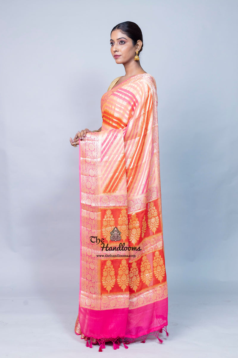 Pure Chiffon Khaddi Banarasi Saree