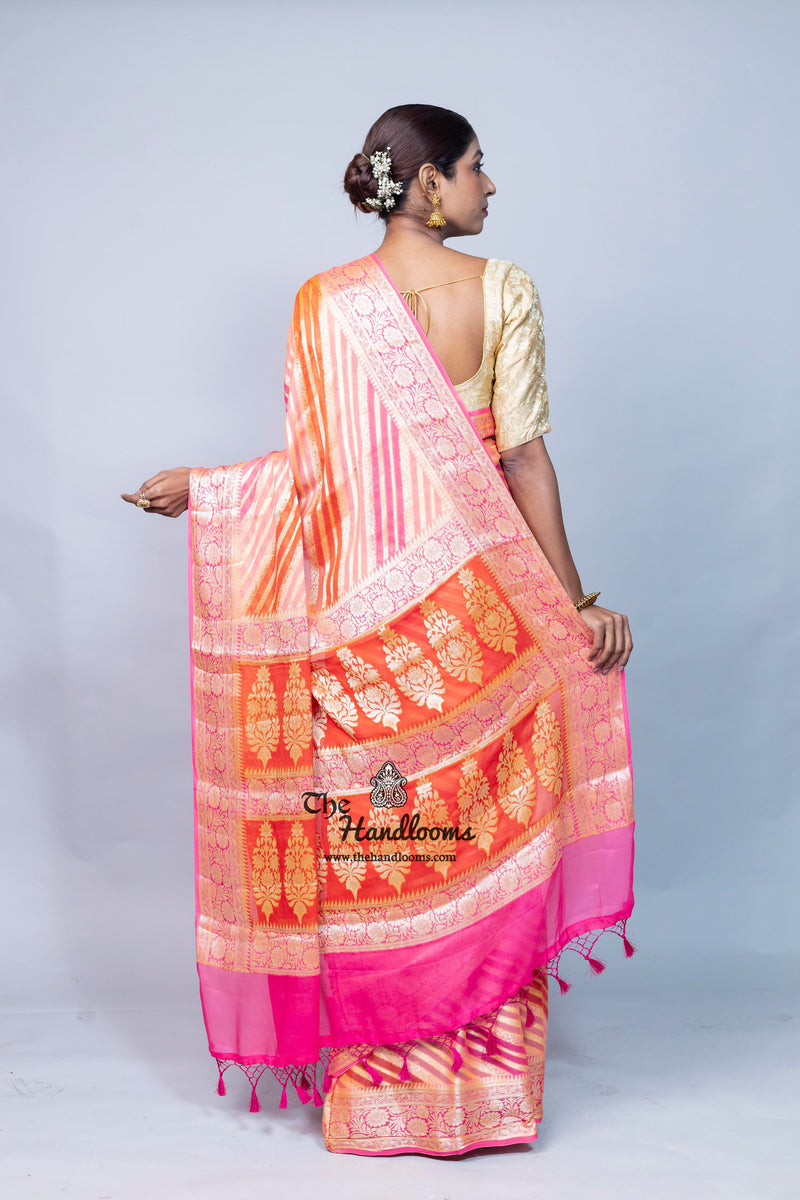 Pure Chiffon Khaddi Banarasi Saree