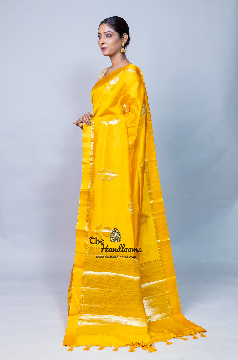 Pure Mango Silk Banarasi Handloom Saree