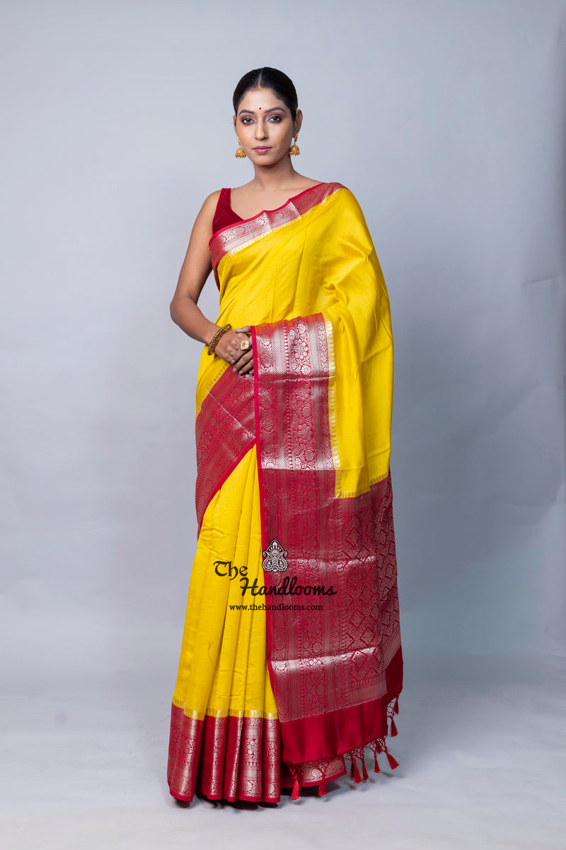 Pure Chiniya Silk Khaddi Handloom Banarasi Saree