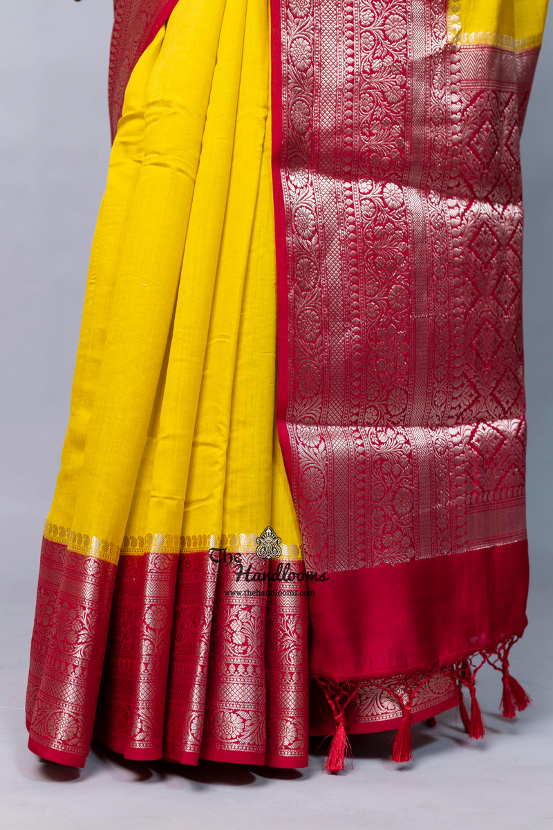 Pure Chiniya Silk Khaddi Handloom Banarasi Saree
