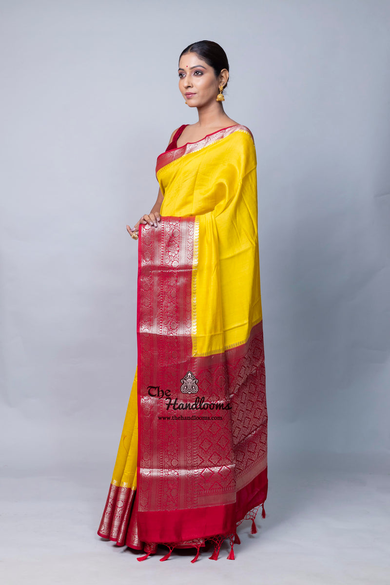 Pure Chiniya Silk Khaddi Handloom Banarasi Saree