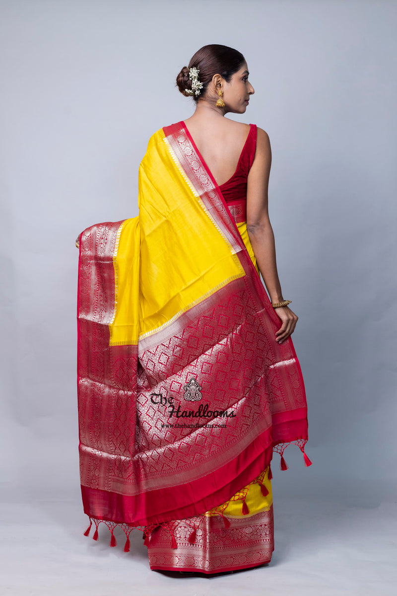 Pure Chiniya Silk Khaddi Handloom Banarasi Saree