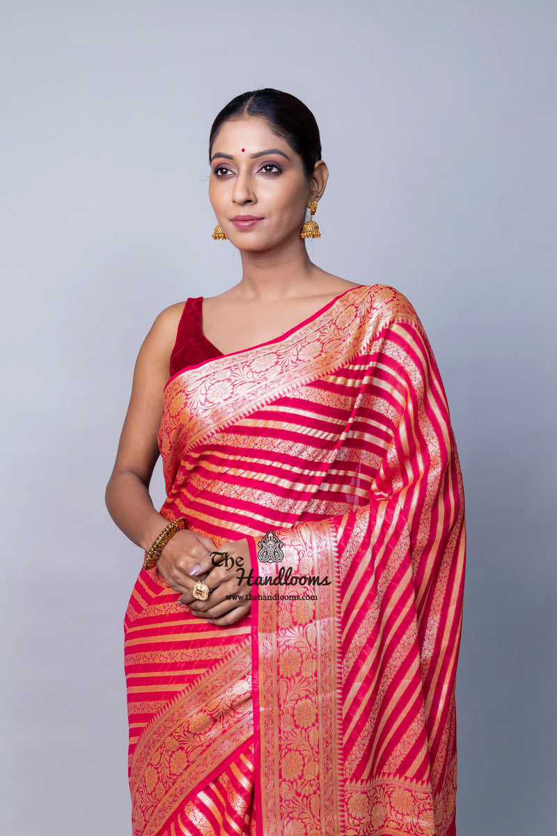 Pure Chiffon Khaddi Banarasi Saree