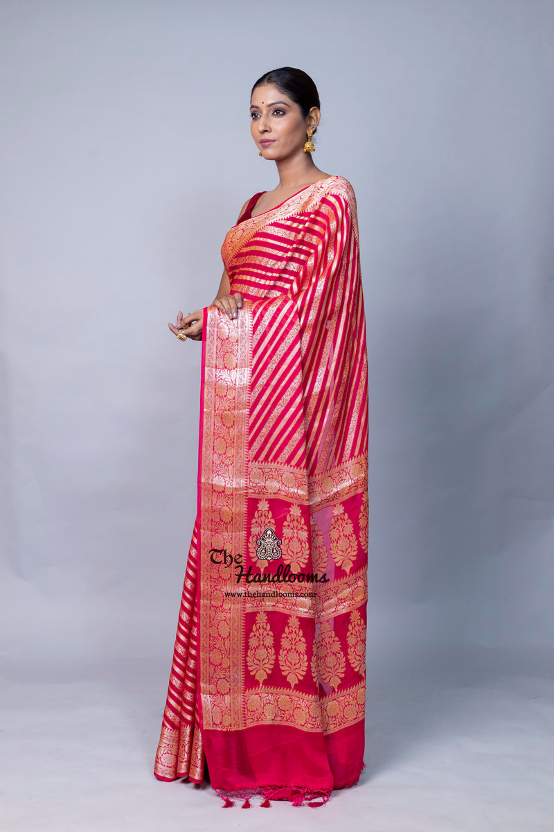 Pure Chiffon Khaddi Banarasi Saree