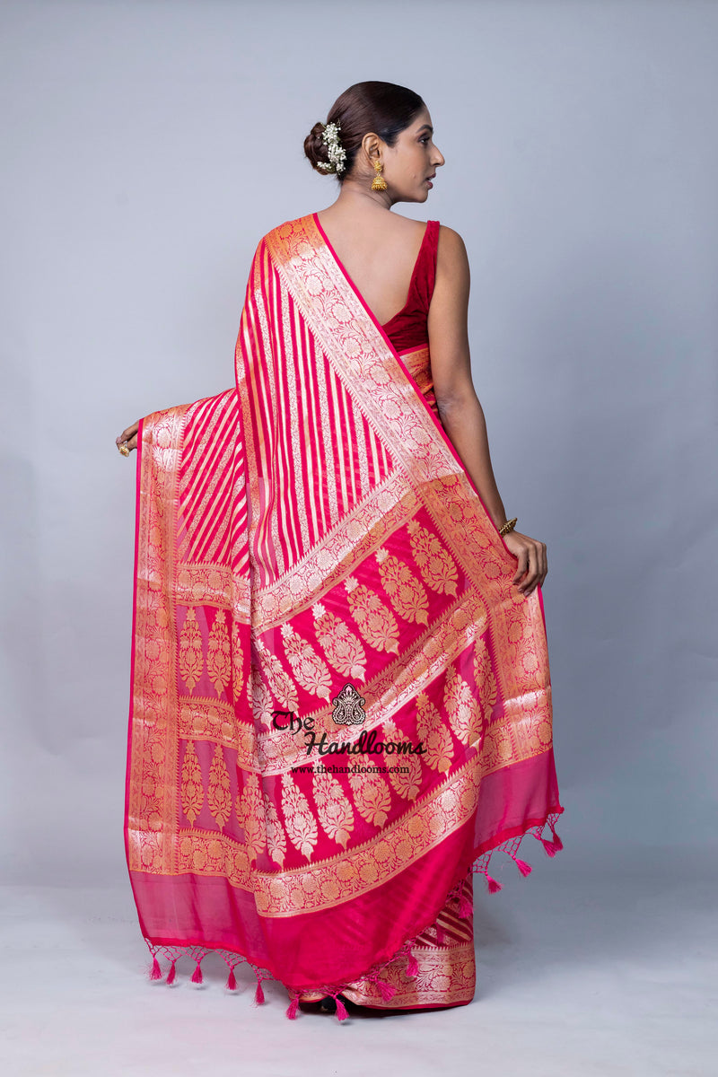 Pure Chiffon Khaddi Banarasi Saree