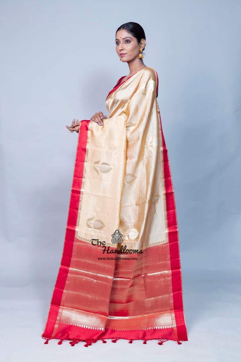 Pure Mango Silk Banarasi Handloom Saree
