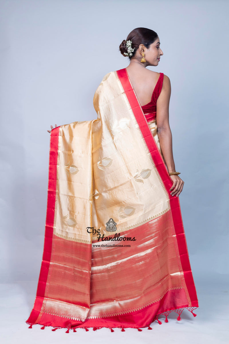 Pure Mango Silk Banarasi Handloom Saree