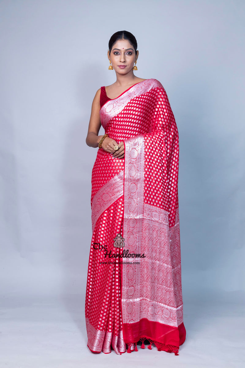 Pure Chiffon Khaddi Banarasi Saree